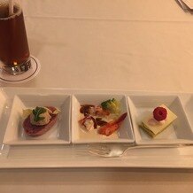 ホテル椿山荘東京の画像｜主人と6品の料理試食をさせてもらいました。ソースが美味しくデザートも食べやすかったです。