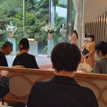 ホテル椿山荘東京の画像｜チャペルの写真
ガラス張りでとても開放的でした。