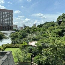 ホテル椿山荘東京の写真｜会場から見える庭園