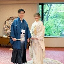 湊川神社・楠公会館の写真｜披露宴あとに写真を撮っていただきました