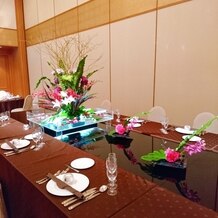 ＴＨＥ ＳＡＩＨＯＫＵＫＡＮ ＨＯＴＥＬ（長野ホテル 犀北館）の画像｜ゲストテーブルの花の演出も素敵
