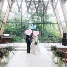 GARDEN　WEDDING　ARCADIA　KOKURA（ガーデンウェディング・アルカディア小倉）の写真｜チャペル内