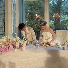 Wedding World ARCADIA SAGA（ウェディングワールド・アルカディア佐賀）の写真｜どちらかと言うと自分が綺麗目の方なので
メインは可愛くチュールを入れてお花にはピンクにしました！