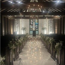 マリーゴールド山口の写真｜夜の挙式会場の雰囲気です