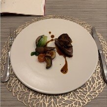 アーカンジェル代官山の写真｜試食で頂いたお肉料理。
フォアグラも乗っていてとっても美味しかった！！