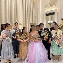 アーカンジェル迎賓館　仙台の写真｜1棟貸し切りのため、余興で金管楽器のアンサンブルができました
