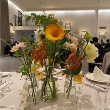 アーヴェリール迎賓館　名古屋の写真｜ゲストテーブル装花