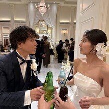 アーセンティア迎賓館　浜松の写真｜お出迎えスタイルでゲストと乾杯