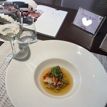アクアテラス迎賓館 &nbsp;新横浜の画像｜試食したオマール海老、とてもおいしかったです！
白ワインもとても飲みやすかったです！