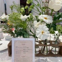 アーセンティア迎賓館　静岡の写真｜テーブル装花、ドリンクメニュー