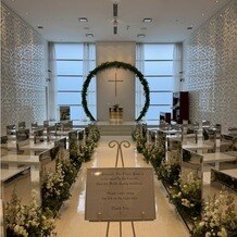 AILE d’ANGE NAGOYA（エルダンジュ ナゴヤ）の画像｜屋内のチャペルです。