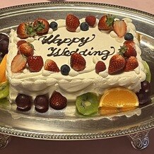 阿佐ヶ谷神明宮の写真｜ウエディングケーキは甘すぎず美味しかったです。