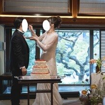 日本料理　ヒカリヤヒガシ／ナチュレフレンチ　ヒカリヤニシの画像｜ケーキもオリジナルでオーダーしました