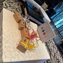 ラグナヴェール名古屋の写真｜受付にセットしたドレス色当てゲーム