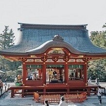 鶴岡八幡宮の写真｜挙式中