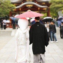 鶴岡八幡宮の写真｜式開始前の撮影タイム