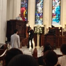 百花籠（ひゃっかろう）―Neo Japanesque Wedding―の画像｜新郎の友人が神父をしてます。