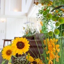 Accueillir　風彩の森迎賓館（アクイール　かぜのもりげいひんかん）の画像｜会場のお花