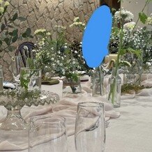ＨＯＴＥＬ　ＨＯＲＩＥの写真｜披露宴会場のテーブルに飾られていたお花!!