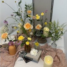 アルマリアン 福岡（ＡＬＭＡＬＩＥＮ　ＦＵＫＵＯＫＡ）の写真｜受付スペースお花