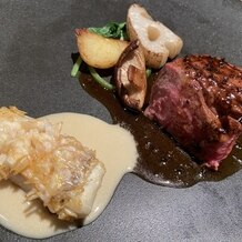 アカガネリゾート京都東山　（AKAGANE RESORT KYOTO HIGASHIYAMA）の画像｜試食でいただいた、甘鯛とお肉