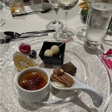 アカガネリゾート京都東山　（AKAGANE RESORT KYOTO HIGASHIYAMA）の画像｜デザートビュッフェの一部
メニューはほうじ茶ブリュレなどこちらの希望のものを入れていただきました