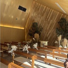 ＴＨＥ　ＳＥＡＳＯＮ’Ｓ（ザ・シーズンズ）の画像｜ウッドを基調としている挙式会場でここをみて見学に行こうと思いました！