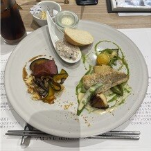 アルマリアン ＴＯＫＹＯの写真｜お料理の試食でいただきました。左手側のお魚料理が特に美味しかったです。