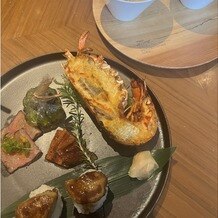 ザ・ガーデンオリエンタル・大阪の写真｜試食のお料理！フォアグラのお寿司が
とても美味しかったです！