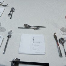 ブライマリーコートの写真｜試食会は、実際の披露宴会場で雰囲気を味わいながらできました。