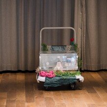 インスタイルウェディング京都（InStyle wedding KYOTO）の写真｜ハムスターに、リングアニマル＋誓いのキスをしてもらった。こんなこともさせてもらえる楽しい会場に感謝。