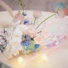インスタイルウェディング京都（InStyle wedding KYOTO）の写真｜装飾品をたくさん持ち込んだ。とっても可愛く仕上げてくれた
