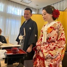 大國魂神社　結婚式場の写真｜挙式　三献の儀