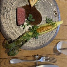 THINGS Aoyama Organic Garden.dthの画像｜試食でいただいたお肉料理です。