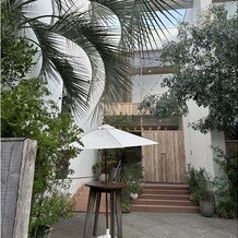 THINGS Aoyama Organic Garden.dthの写真｜会場入り口のみどりが都会の中での非日常感を感じられます！