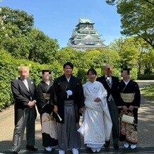 大阪城西の丸庭園 大阪迎賓館の写真｜西の丸庭園内で家族集合写真を撮りました