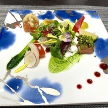 グランブリエ東京（GRAND BRILLER TOKYO）の写真｜前菜
フレンチ、和フレンチか同皿に乗せられていて味比べが出来た。