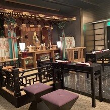 リストランテ　カノビアーノ　（ホテル雅叙園東京）の画像｜神殿前の部分アップ