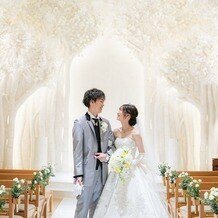 トリフォーリア ＮＡＧＯＹＡの画像｜白樺のチャペルで撮っていただいた写真