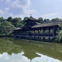 平安神宮会館の写真｜庭園内の橋。冬場でも緑は見られるそうです。