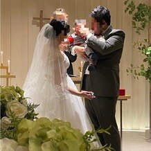 ＲｉＮ　ＳＱＵＡＲＥ（リンスクエア）の写真｜子どもの頬に誓いのキス