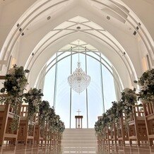 ララシャンス ＫＯＢＥの画像｜海と空が特徴のとても綺麗なチャペルでした！