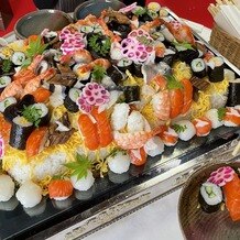 後楽園　荒手茶寮の写真｜お寿司ケーキの写真です。