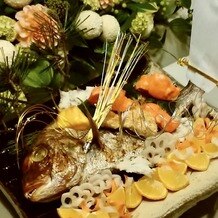 菊乃井の写真｜お祝いの鯛です