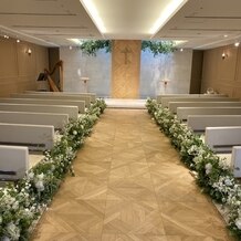 チャペル テンケイ アンド マリー（Chapel TENKEI ＆ MARRY）の画像｜入場時の景色。