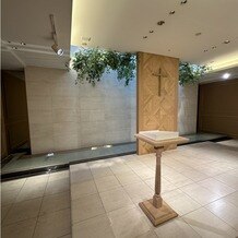 チャペル テンケイ アンド マリー（Chapel TENKEI ＆ MARRY）の写真｜白いドレスが映える為に、背景に少し色が入っているそうです