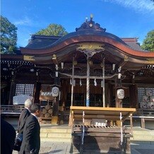 大麻比古神社の写真｜本殿のまえ