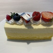 ハイアット リージェンシー 横浜の画像｜試食のチーズケーキ