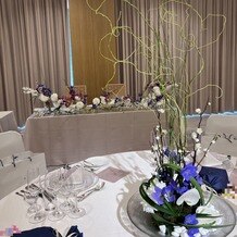 ＪＷマリオット・ホテル奈良の写真｜卓上の装花。和風にしました