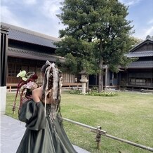 高宮庭園茶寮の画像｜お色直し後、サプライズで外からの再入場の際の写真